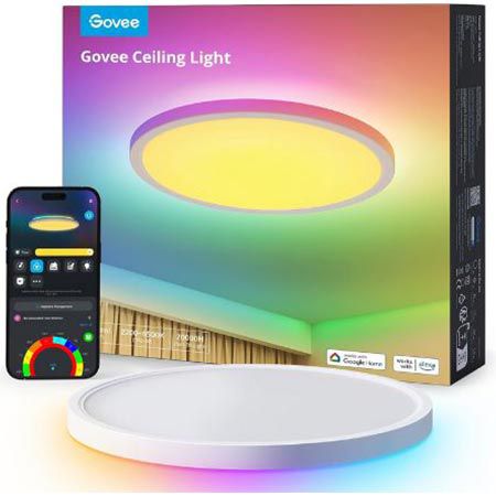 Govee RGBIC Smart Deckenlampe, 24W, 30cm, dimmbar für 41,99€ (statt 70€)