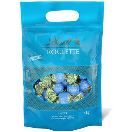 🍬 1Kg Lindt Roulette Vollmilch Cerealien Kugeln, ca. 80 Stk. für 19,12€ (statt 26€)