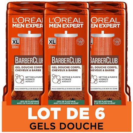 6er Pack LOréal Men Expert Barber Club Duschgel für 9,81€ (statt 15€)