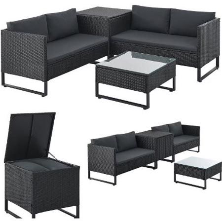 Juskys Santorini Polyrattan Lounge in 3 Farben für je 293,94€ (statt 380€)