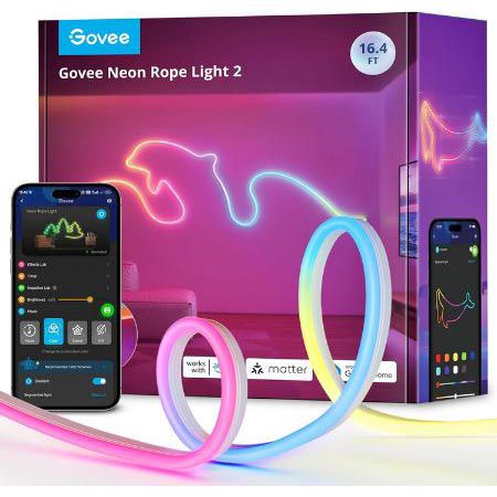 Govee Neon Rope Light 2 mit Form Mapping, 5m für 69,99€ (statt 97€)