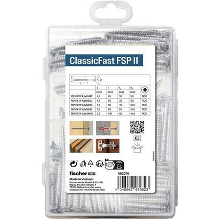 fischer Meister Box ClassicFast Spanplattenschrauben, 110 tlg. für 12,71€ (statt 19€)