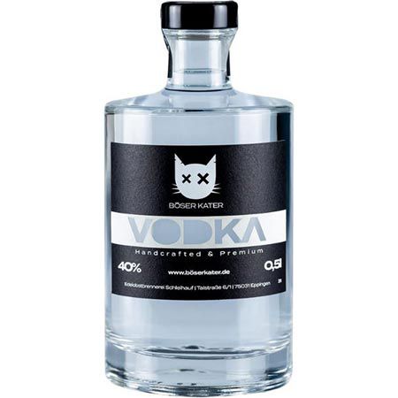 Böser Kater Premium Vodka, 0,5l, 40% Vol. für 26,25€ (statt 32€)