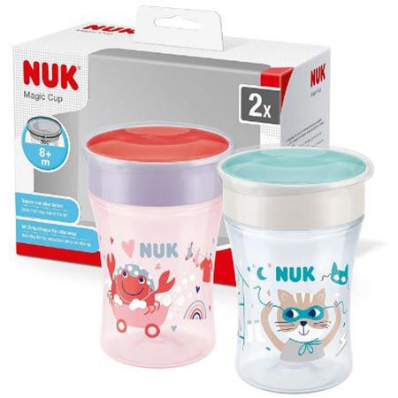 2er Pack NUK Magic Cup Trinklernbecher, 230ml für 15,99€ (statt 21€)