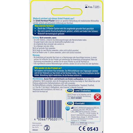 Scholl Hornhaut Pflaster zur Entfernung von Hornhaut ab 2,48€ (statt 4€)