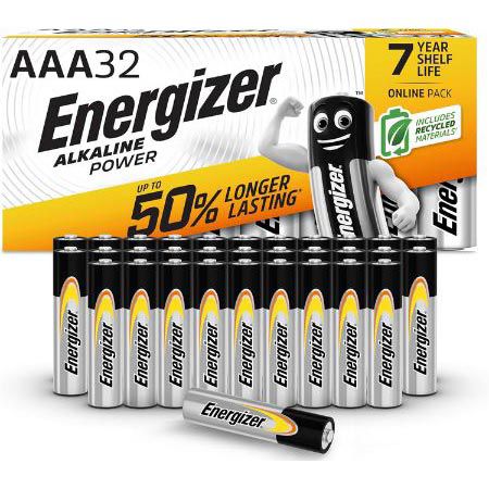 🔋 32er Pack Energizer AAA Alkaline Power Batterien für 14,39€ (statt 20€)