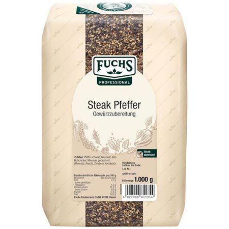 1Kg Fuchs Professional Steak Pfeffer Gewürzzubereitung ab 12,88€ (statt 19€)