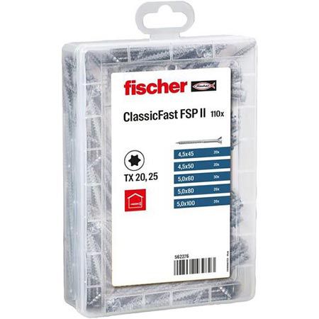 fischer Meister Box ClassicFast Spanplattenschrauben, 110 tlg. für 13,42€ (statt 19€)