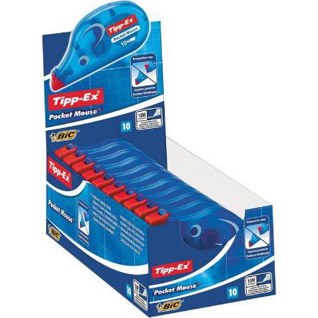 10er Pack Tipp Ex Pocket Mouse Korrekturroller, 10m ab 15,38€ (statt 22€)