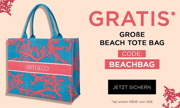 ARTDECO: ab 45€ Bestellwert GRATIS Beach Tote Bag (Wert 59,95€) dazu