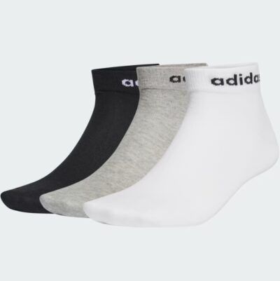 3er Pack adidas Think Linear Ankle Socks für 4,64€ (statt 10€)