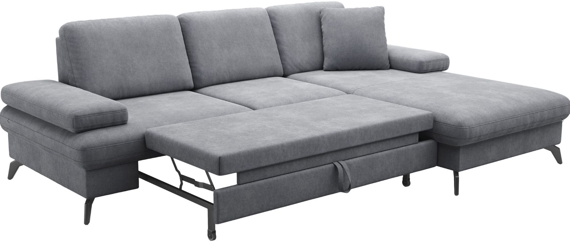 sit&more Ecksofa Morris Jubi, Inkl. Bettfunktion & Zierkissen für 839,94€ (statt 1.040€)