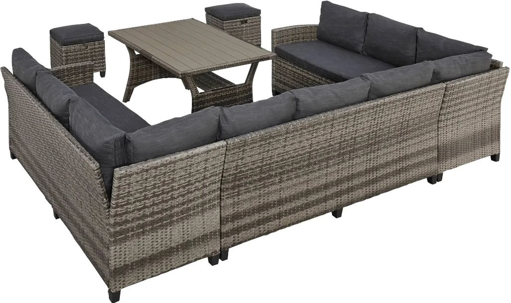 KONIFERA Gartenlounge Set Rotterdam   11 Sitzplätze für 552,49€ (statt 656€)