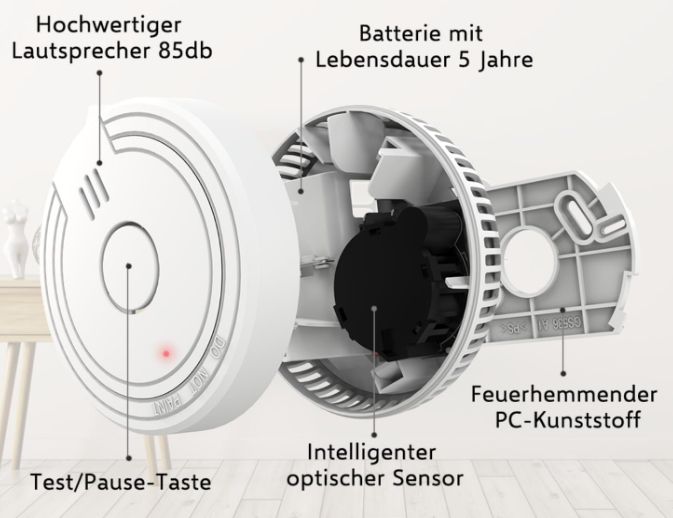 🔥 2x ELRO Rauchmelder mit Magnetklebe Kit   5 Jahre Batterie für 13,51€ (statt 23€)