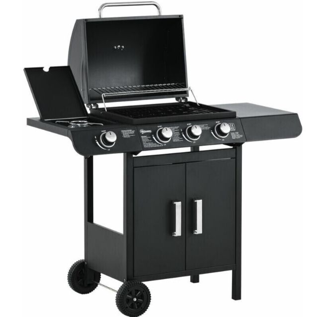 Outsunny Gasgrill BBQ 3+1 für 158,48€ (statt 208€)