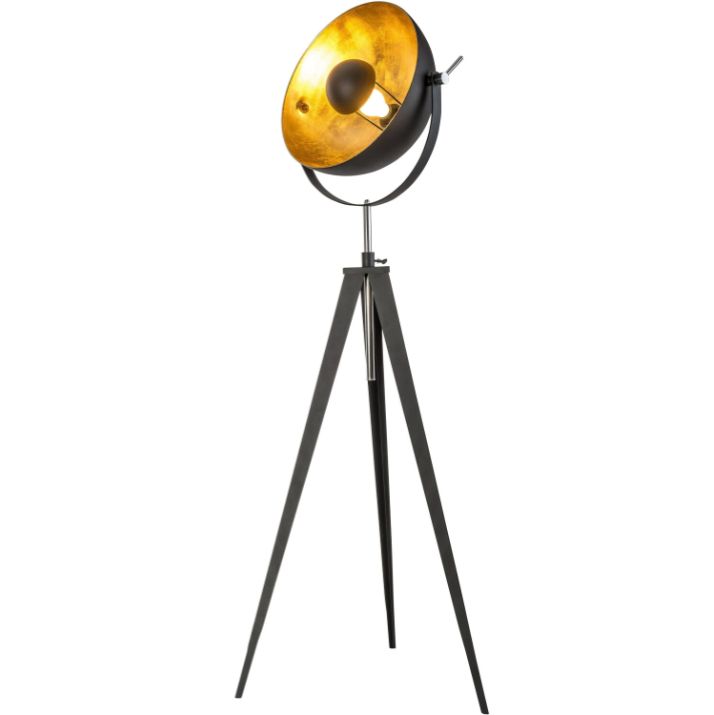 Leonique Elenoire 148 168cm Lampe in Schwarz Gold für 84,99€ (statt 100€)