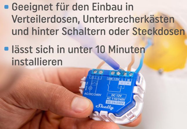 Shelly Plus 1 Wlan & Bluetooth Relais Schalter für die Steckdose für 11,92€ (statt 17€)