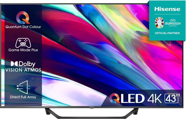 Hisense A7KQ 43 Zoll QLED UHD TV für 269,99€ (statt 336€)