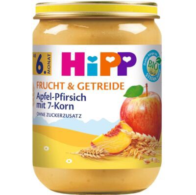 HiPP Bio Frucht & Getreide Apfel-Pfirsich – 6 x 190g ab 3,24€ (statt 8€)