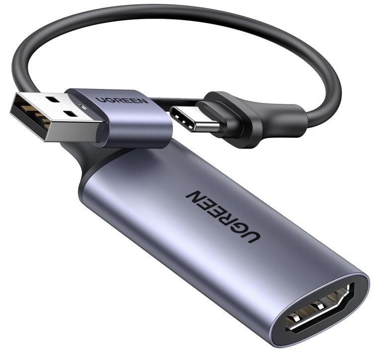 UGREEN HDMI Capture Card auf USB A/C (4K, 30Hz, 1080P) für 16,99€ (statt 25€)