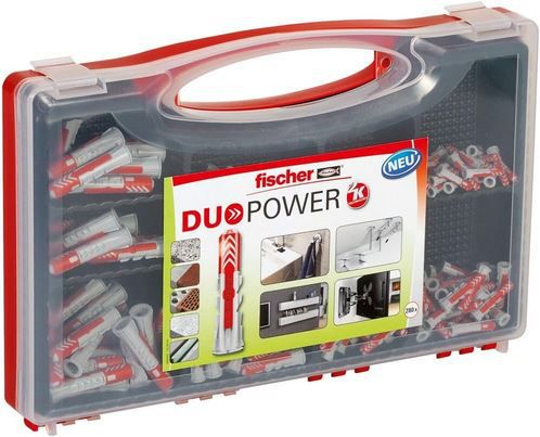 fischer Red Box DuoPower Sortimentsbox mit 280 Dübeln für 16,99€ (statt 25€)