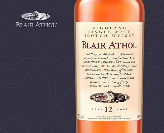 Blair Athol Single Malt Scotch Whisky, 12 Jahre für 38,99€ (statt 46€)