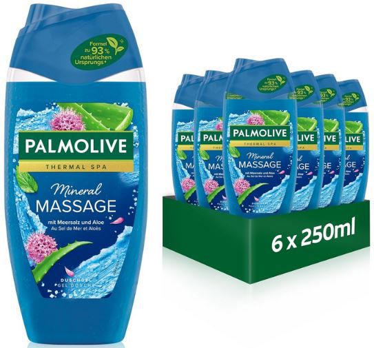 6er Pack Palmolive Thermal SPA Mineral Massage Duschgel ab 6,74€ (statt 8€)