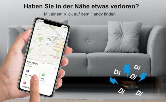 Hofeny Wallet Tracker Karte kompatibel mit Apple für 11,99€ (statt 20€)