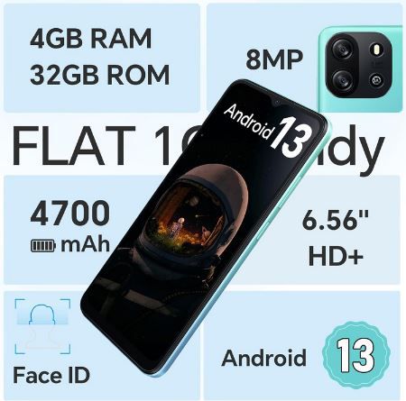 Oscal Flat1C 6,52 HD+ Smartphone mit 4GB RAM/32GB für 67,99€ (statt 77€)