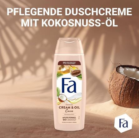 6er Pack FA Duschgel Cream & Oil Cacao je 250ml ab 4,75€ (statt 8€)