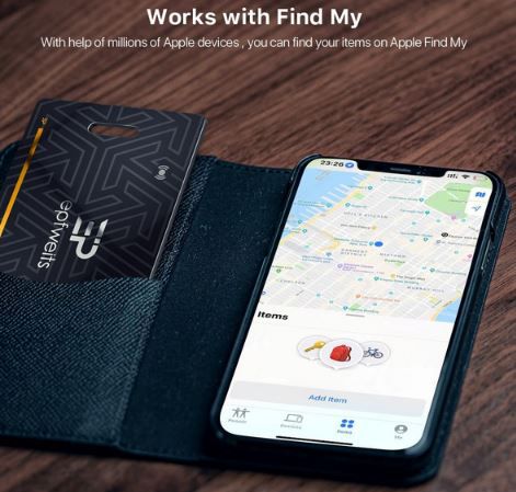 Epfweits Geldbörsenfinder Karte, kompatibel mit Apple Wo ist? für 12,99€ (statt 30€)