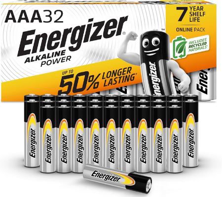 🔋 32er Pack Energizer AAA Alkaline Power Batterien für 14,39€ (statt 20€)