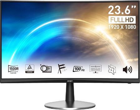 MSI Pro MP2422C 23,6 Full HD Curved Office Monitor für 79€ (statt 94€)