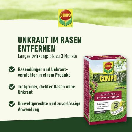 6 Kg Compo Rasendünger mit Unkrautvernichter für 40€ (statt 45€)