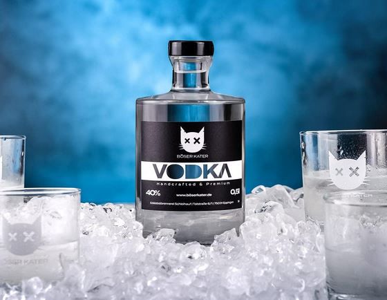 Böser Kater Premium Vodka, 0,5l, 40% Vol. für 26,25€ (statt 32€)