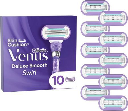 10er Pack Gillette Venus Deluxe Smooth Swirl Rasierklingen ab 24,88€ (statt 35€)