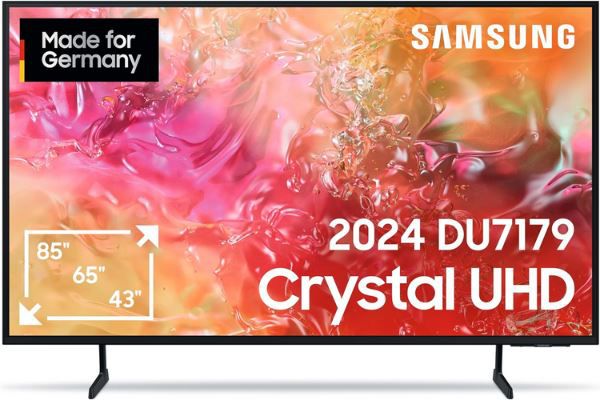 Samsung GU43DU7179UXZG 43 Crystal UHD 4K Smart TV für 429€ (statt 464€)