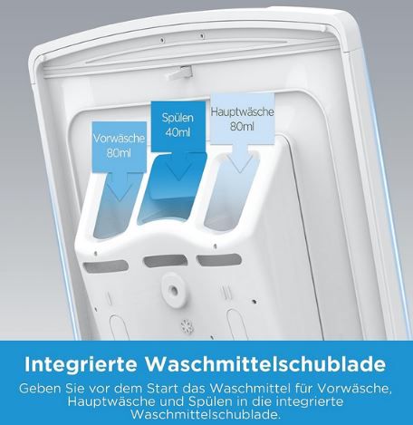 Midea MF10ET80B Toplader Waschmaschine, 8KG für 380,99€ (statt 449€)