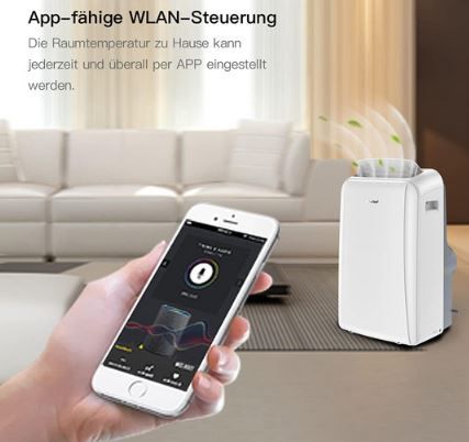 Comfee Eco Cool Pro 2.9 Mobiles Klimagerät, 10.000 BTU für 370,64€ (statt 459€)