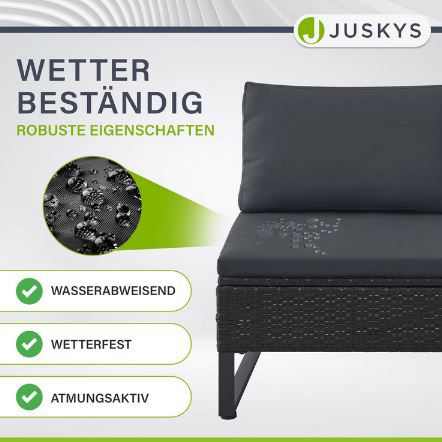 Juskys Santorini Polyrattan Lounge in 3 Farben für je 293,94€ (statt 380€)