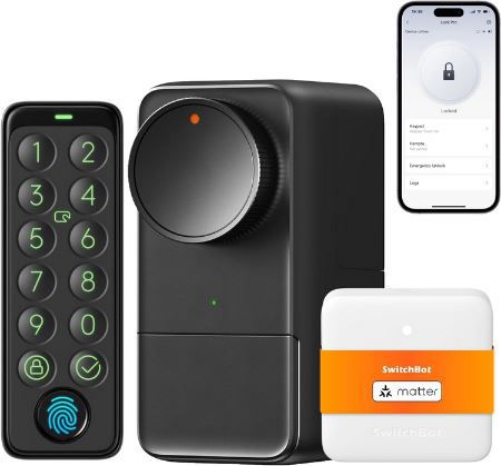 SwitchBot Smart Lock Pro mit Touchscreen Tastatur für 177,99€ (statt 240€)