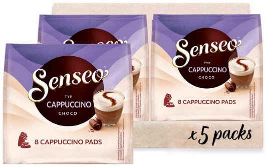 ☕ 5 x 8 Portionen Senseo Pads Cappuccino Choco ab 8,95€ (statt 15€)