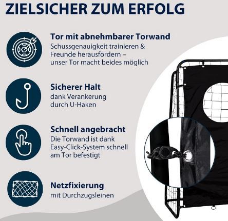 ⚽ Hudora Fußballtor Trainer mit Torwand für 43,44€ (statt 49€)