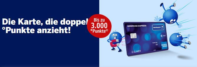 🔥 Payback American Express Kreditkarte dauerhaft kostenlos + 3.000 Punkte (30€) geschenkt