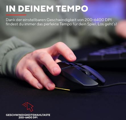 Trust Gaming GXT 109 Felox Gaming Maus für 12,69€ (statt 17€)