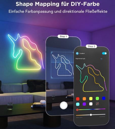 Govee Neon Rope Light 2 mit Form Mapping, 5m für 69,99€ (statt 97€)