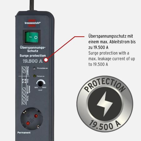 Brennenstuhl Secure Tec 8 Fach Steckdosenleiste für 23,79€ (statt 28€)