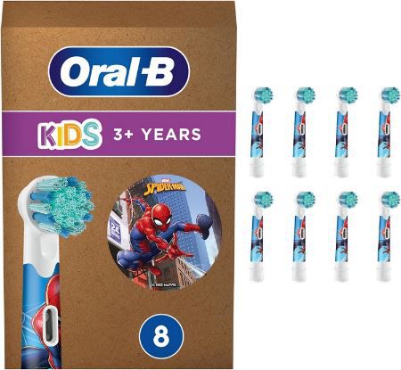 8er Pack Oral B Kids Spiderman Aufsteckbürsten ab 20,84€ (statt 29€)