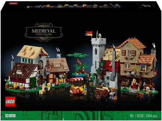 LEGO 10332 Icons Mittelalterlicher Stadtplatz mit 3.304 Teilen für 184,98€ (statt 230€)