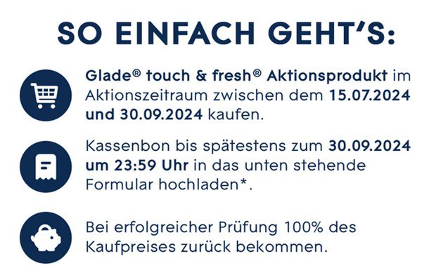 Glade Touch & Fresh kostenlos ausprobieren